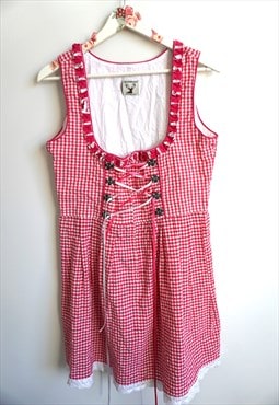 Vintage Traditional Drindl Dress Bavarian Octoberfest German
