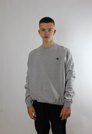 VINTAGE CHAMPION BASIC LOGO CREW NECK