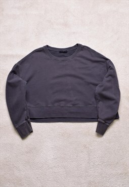 Women's AllSaints Marna Grey Crop Sweater