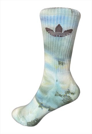 HAND DYED ADIDAS SOCK - DARK GREEN 1 PAIR
