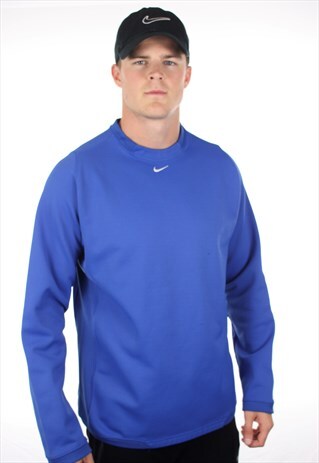 VINTAGE NIKE SMALL LOGO POLYESTER SPORTS SWEATSHIRT
