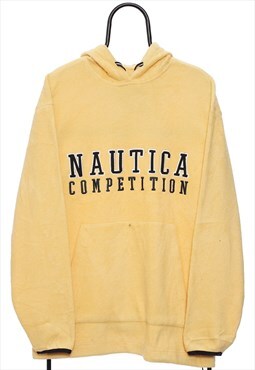 Vintage Nautica Competition Spellout Fleece Hoodie Mens