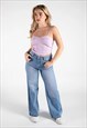 JUSTYOUROUTFIT BLUE LIGHT WASHED 90S BAGGY JEANS 