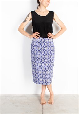 Women's Donna Enrica Cerulean Decorative Skirt