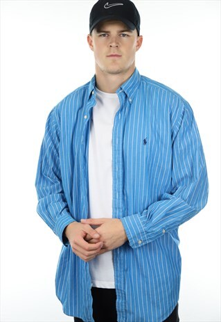 VINTAGE RALPH LAUREN SMALL LOGO STRIPED SHIRT