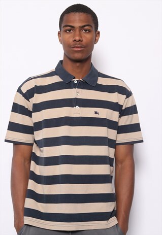 burberry striped polo