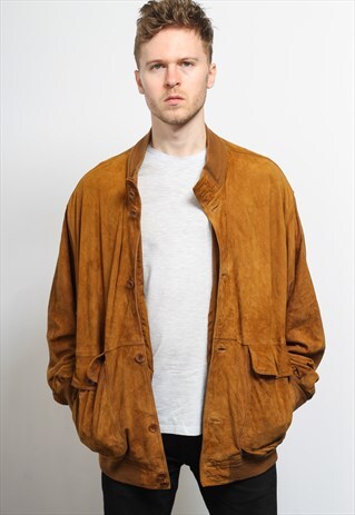 VINTAGE SUEDE BOMBER JACKET