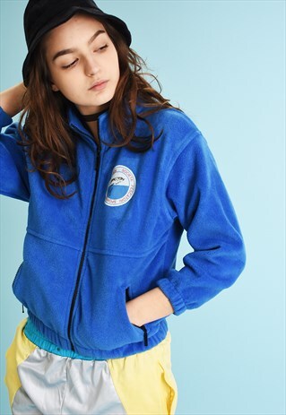 90'S RETRO ATHLEISURE SPORTS FLEECE SWEATSHIRT JACKET