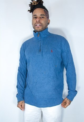 RALPH LAUREN 1/4 ZIP SWEATSHIRT