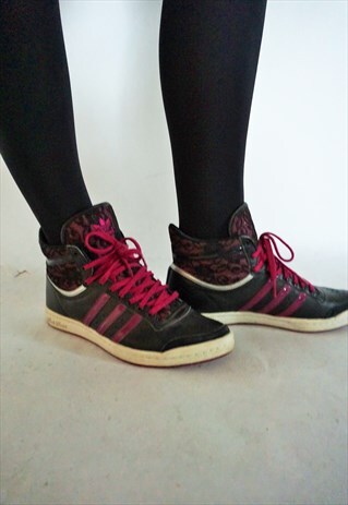 VINTAGE ADIDAS HIGH SNEAKERS BOOTS TRAINERS SHOES TIE SHOE