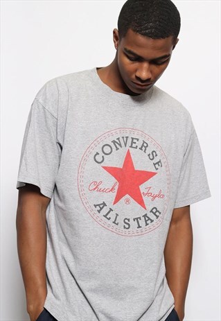 VINTAGE CONVERSE DENNIS RODMAN LOGO T-SHIRT GREY
