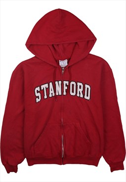 Vintage 90's Champion Hoodie Stanford Full Zip Up Red Medium