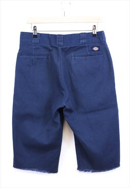 Vintage Dickies Shorts Navy Workwear With Logo Tab 90s