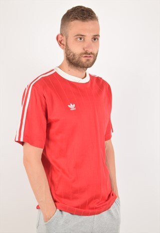 VINTAGE ADIDAS FOOTBALL SHIRT / JERSEY MADE IN YUGOSLAVIA
