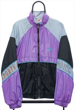 Vintage Nike 90s Purple Windbreaker Jacket Womens