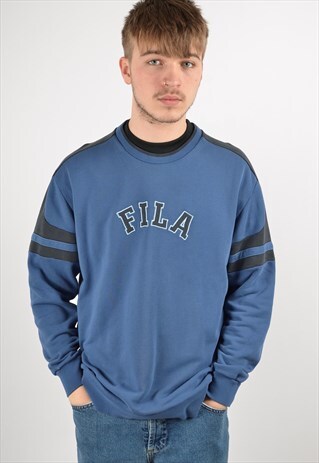 VINTAGE FILA SWEATSHIRT BLUE