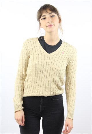 VINTAGE RALPH LAUREN BEIGE JUMPER