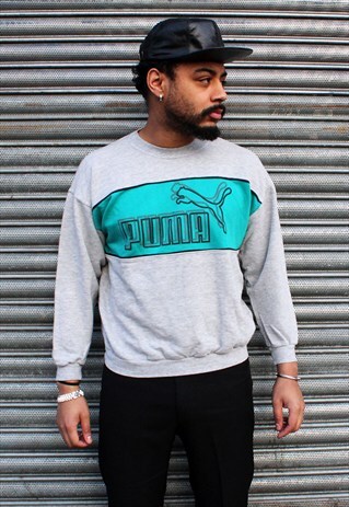VINTAGE 90S PUMA LOGO SWEATSHIRT