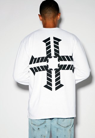 HONOUR LOGO WHITE LONG SLEEVE