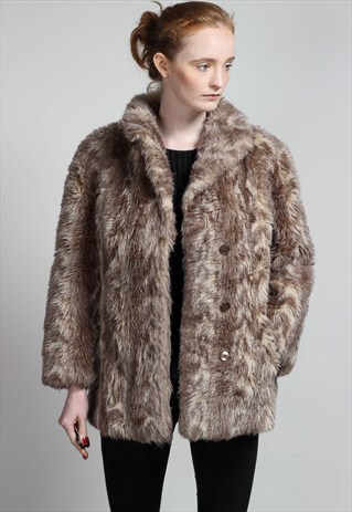 VINTAGE FAUX FUR JACKET