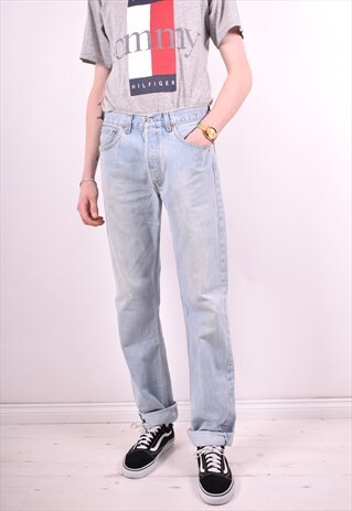 LEVI'S MENS VINTAGE JEANS W30 L34 BLUE 90'S