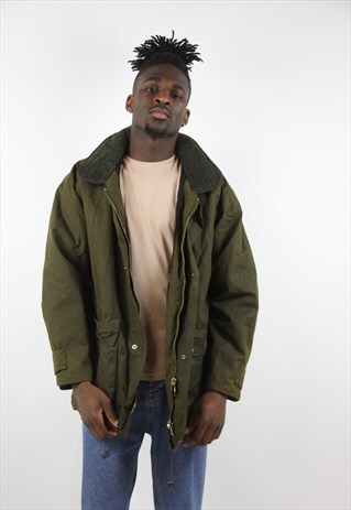 VINTAGE GREEN WAX JACKET