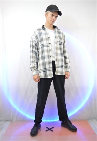 VINTAGE FLANNEL CHECKERED SHIRT