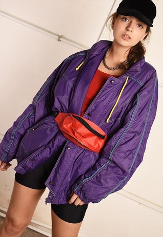 90'S OVERSIZED SHELL WINDBREAKER PUFFER FESTIVAL GARM JACKET