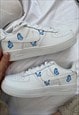 NIKE CUSTOM BLUE BUTTERFLY AIR FORCE 1 