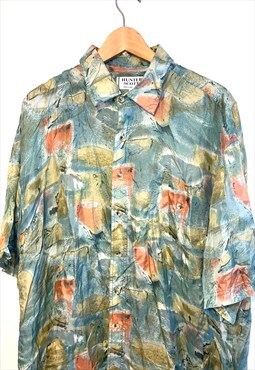 Vintage 90s Boho Hippie Festival Shirt Mens XL Art