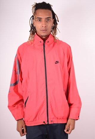 NIKE MENS VINTAGE JACKET XL PINK 90S