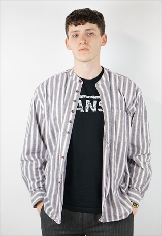 VINTAGE STRIPED GREY SHIRT