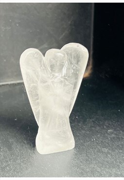Clear or Crystal Quartz Healing Stone Mini Statue 2 Inch