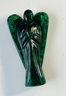 Green Jade Healing Stone Angel Guardian 2 inch Pocket Size