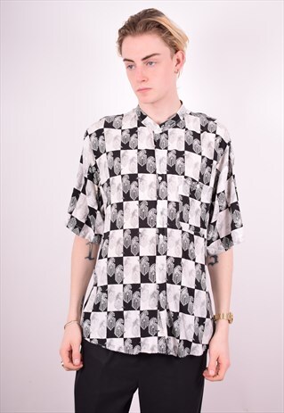 MENS VINTAGE SHIRT XL MULTI 90'S