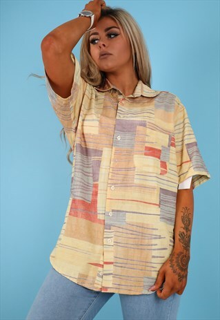 VINTAGE PATTERN SHIRT IN MULTI NS178
