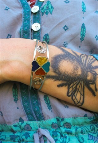 ADJUSTABLE COLOURFUL ENAMEL BANGLE