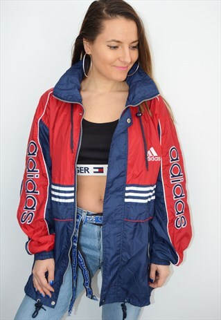90S ADIDAS VINTAGE BIG LOGO WINDBREAKER JACKET