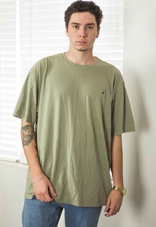 VINTAGE NAUTICA T-SHIRT LOGO 90S XXL 8.8