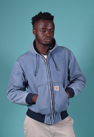 VINTAGE CARHARTT BLUE CANVAS JACKET