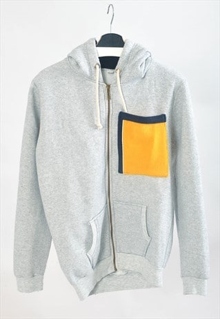 VINTAGE 00S REWORKED HOODIE IN GREY