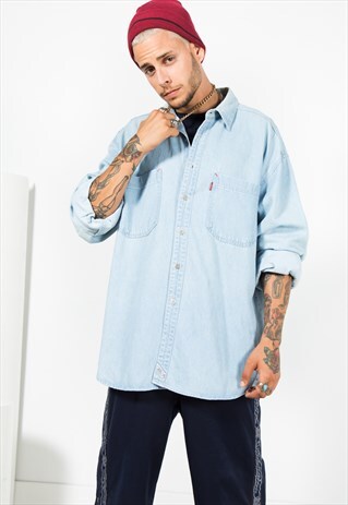 VINTAGE 80'S LEVI'S DENIM SHIRT / 0092 / 405