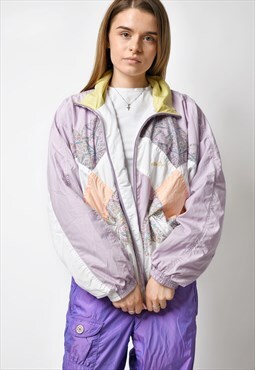 ELLESSE 80s retro jacket pastel multi vintage windbreaker
