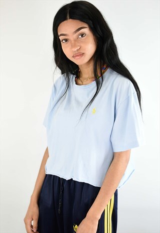 RE-WORKED RALPH LAUREN CROP TOP