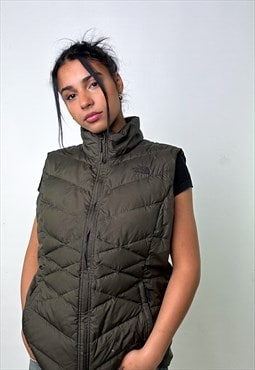 Green 90s The North Face 550 Series Puffer Jacket Coat Gilet