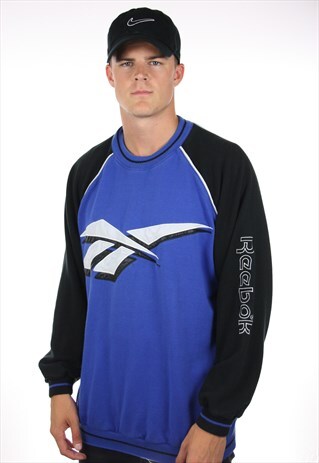 VINTAGE 90S REEBOK BIG LOGO SWEATSHIRT JUMPER