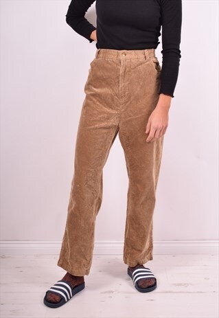 RALPH LAUREN WOMENS VINTAGE CORDUROY TROUSERS W32 L26 90'S