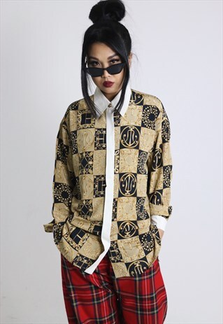 VINTAGE SILKY 90S OG PRINTED SHIRT
