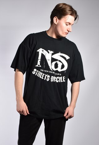 VINTAGE EARLY 2000S NAS RAP HIP HOP TOUR T-SHIRT