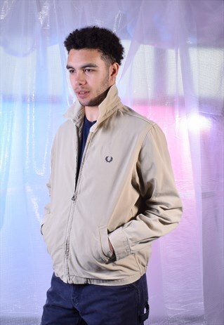 VINTAGE FRED PERRY TAN HARRINGTON JACKET